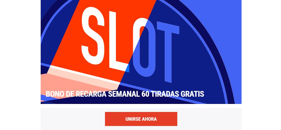 Gana 60 tiradas gratis semanales con el bono de recarga para tragaperras en el casino